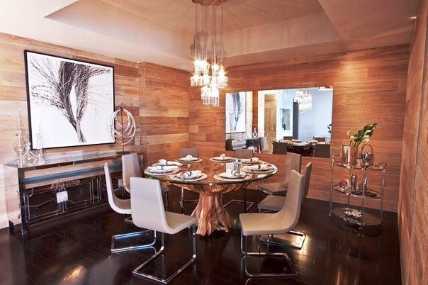 Stylish Wallpaper Designs in Dining Room